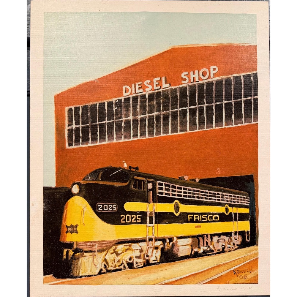 Vintage 1986 Frisco Canvas Print Kennell 22x18 Signed 12/100 VERY RARE - Picture 3 of 4